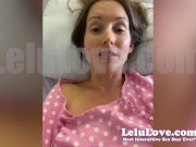 Lelu Love LIVE from a hospital bed after major surgery recapping showing wounds and what happened