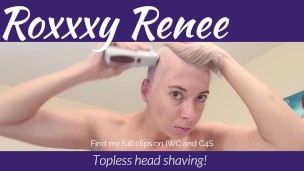 Topless Head Shaving