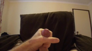 On webcam filming myself wanking with a powerful cumshot at the end!
