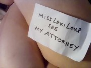 MissLexiLoup hot curvy ass female jerking off asshole attraction