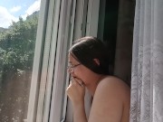 Helga Bosk Risky sex by the window, PASSIVERS SEEN EVERYTHING  HD 11/16