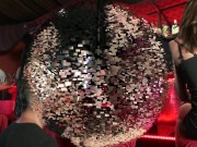 Instead of talking to the girls, he only gets their spit and humiliation from them 16/16