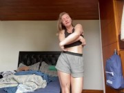 Strip tease in black lingerie  3/16