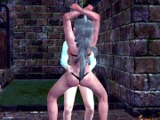 Ghislaine Dedoldia bondaged fucks BDSM hentai 3d 5/16