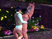 Ghislaine Dedoldia bondaged fucks BDSM hentai 3d 6/16