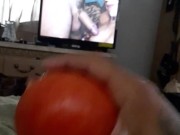 Nasty Legend fucks a tomato