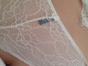 Levrette suivie d une éjaculation sur mes gros seins  3/16