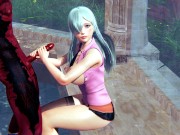 Princess Elizabeth and demon perky fuck in a public bath hentai 3d 1/16