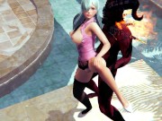 Princess Elizabeth and demon perky fuck in a public bath hentai 3d 14/16