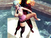Princess Elizabeth and demon perky fuck in a public bath hentai 3d 16/16