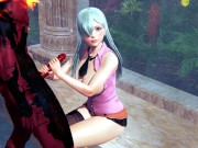 Princess Elizabeth and demon perky fuck in a public bath hentai 3d 2/16