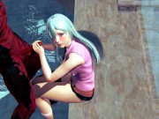 Princess Elizabeth and demon perky fuck in a public bath hentai 3d 4/16