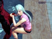 Princess Elizabeth and demon perky fuck in a public bath hentai 3d 5/16