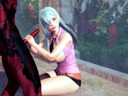 Princess Elizabeth and demon perky fuck in a public bath hentai 3d 7/16