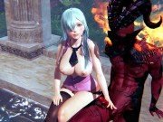 Demon hard fuck in the mouth of princess elizabeth 3/16