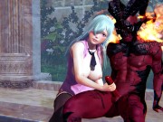 Demon hard fuck in the mouth of princess elizabeth 7/16