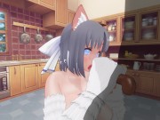 3D HENTAI Yumi sucks a big cock 6/16