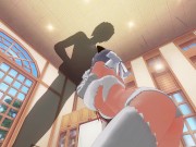 3D HENTAI Yumi sucks a big cock 9/16