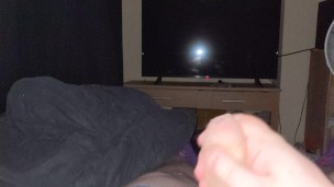 Squirting out a big load of cum