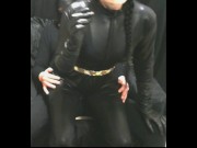 smoking wife in leather gloves and catsuit fucking handjob cumshot promo 6/16