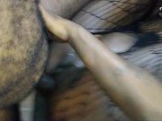 Ebony Slut Creamy Close Up Tag Team Taking Turns Second Guy 9/16