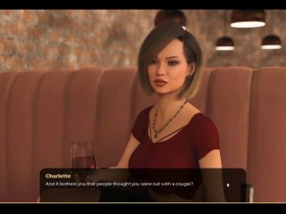 No More Money-The big natural tits in the red dress