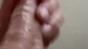 Rope tied balls unload cum!! Look at that COCK 