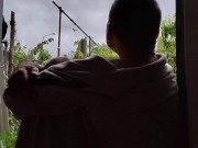 This time the rain also ended in a rainbow