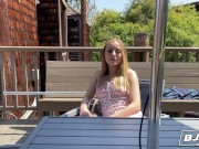 BJRAW Skinny blonde Anna Claire Clouds deepthroats a big dick and eats his ass 2/16