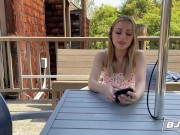 BJRAW Skinny blonde Anna Claire Clouds deepthroats a big dick and eats his ass 3/16