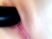 WET TIGHT CUMMING PUSSY WITH TOY