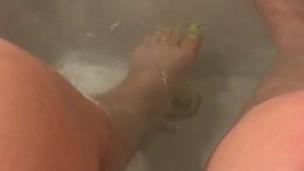 Washing My Dirty Feet (NEON GREEN TOES)