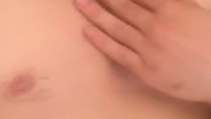 Rubbing hot ches muscle