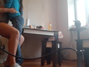 Моя бывшая девушка мне отлизала, пока её нынешняя вышла поговорить по телефону - lesbian_illusion 6/16