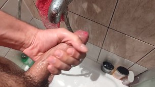 Young guy cums quick but hard
