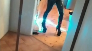 Misstress Katrix posing in latex outfit