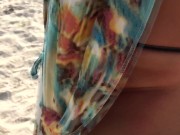 Compilation of Sex and cumshots on the public beach