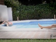 Having fun in a pool of a swinger club!! 6/16