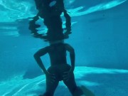 Flashing My Pussy In My Friends Pool