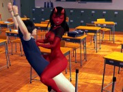 Succubus Meru Fucked A Tied Up Guy 13/16