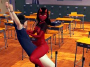 Succubus Meru Fucked A Tied Up Guy 14/16