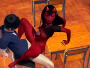 Meru the succubus footjob and hard fuck BDSM tied up 12/16