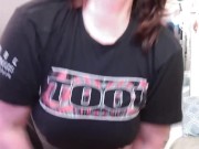 V 627 The next sexy deposit of female cum on the gamblers favorite shirt from the chick with fab tit 2/16