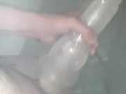 I love getting my fat cock cum in my flashlight