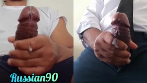 Hot Guy Stroking Cock With Huge Cumshot Orgasm Pov