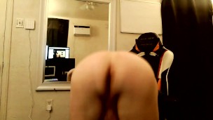 Straight Guy Twerks In The Mirror After Shaving His Hot Round Ass *MUST SEE*