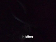 Walk around with a naked erection at midnight (caught) - 徒歩の通行人2人組に見つかるが何とかやり過ごす／深夜に近所を全裸勃起で徘徊／0423