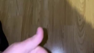 Got horny started to wank with big cumshot 