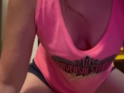Braless and masterbating 