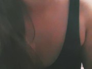 BBW Arab teases camera while she blows smoke 12/16